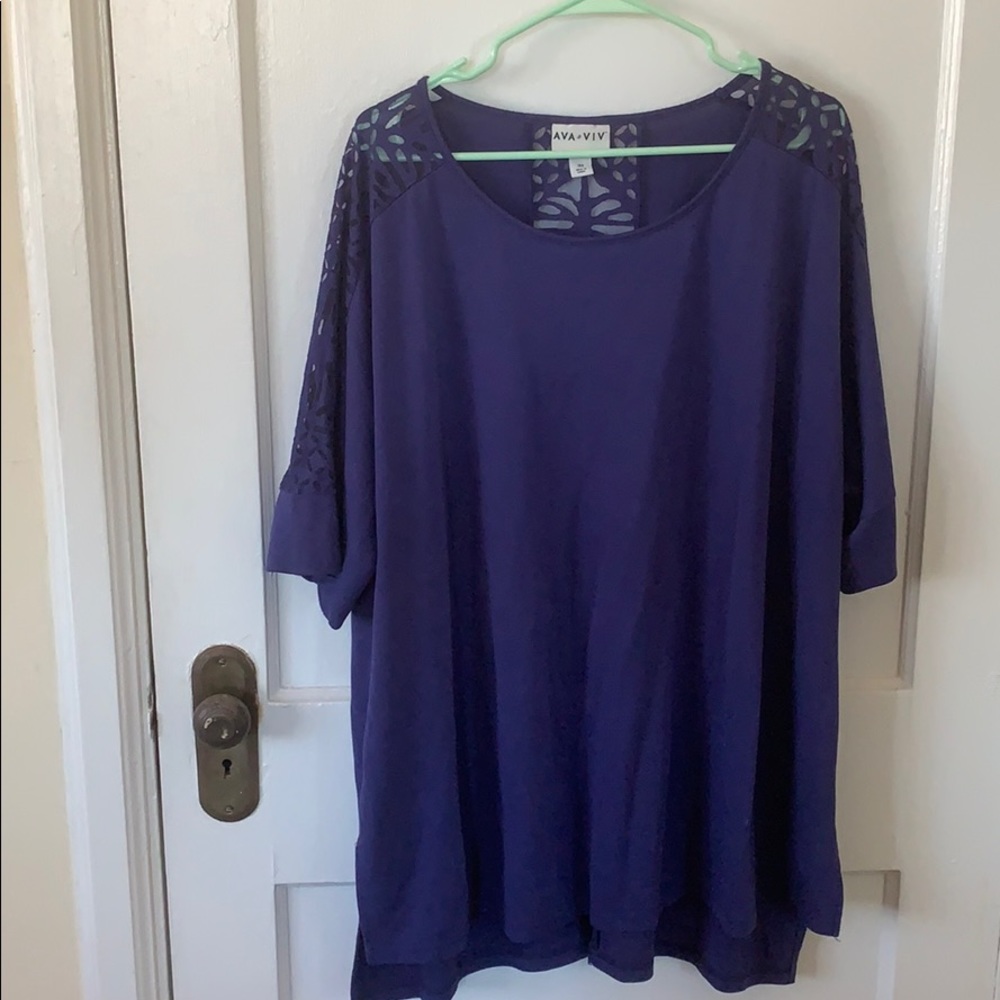 Royal blue tunic